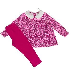 NWT Lila and Hayes 2T Morgan Legging Set in Hearts